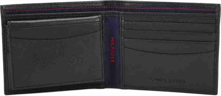 TOMMY HILFIGER Men Black Genuine Leather Wallet BLACK - Price in