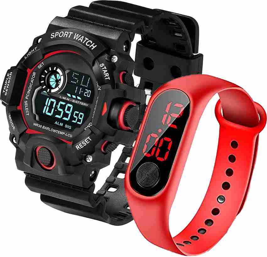 REGARDS R40818D Electronic Waterproof Digital Sports Watch Water