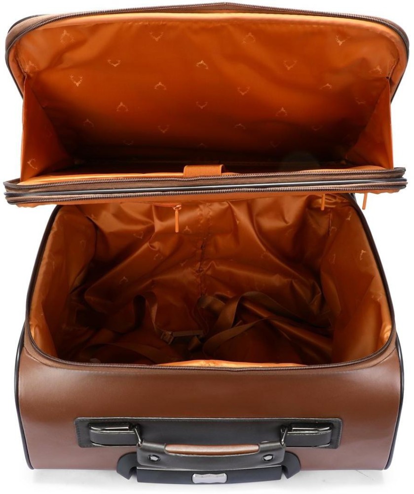 Allen solly leather store trolley bag