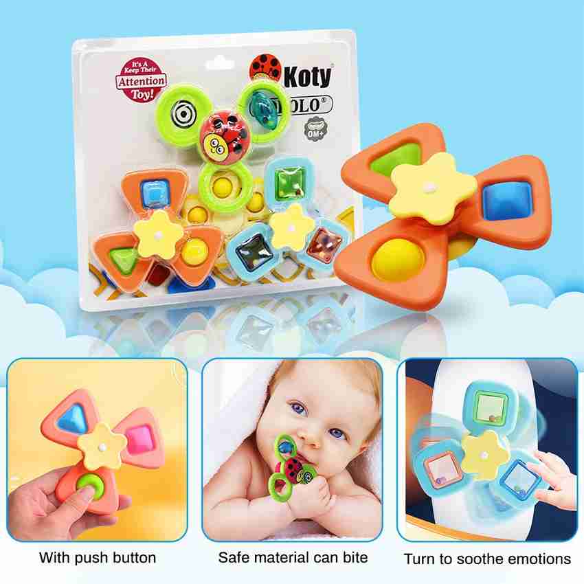 PATPAT Sensory Learning Toys for Toddlers Baby 6 Months Suction Cup Toy