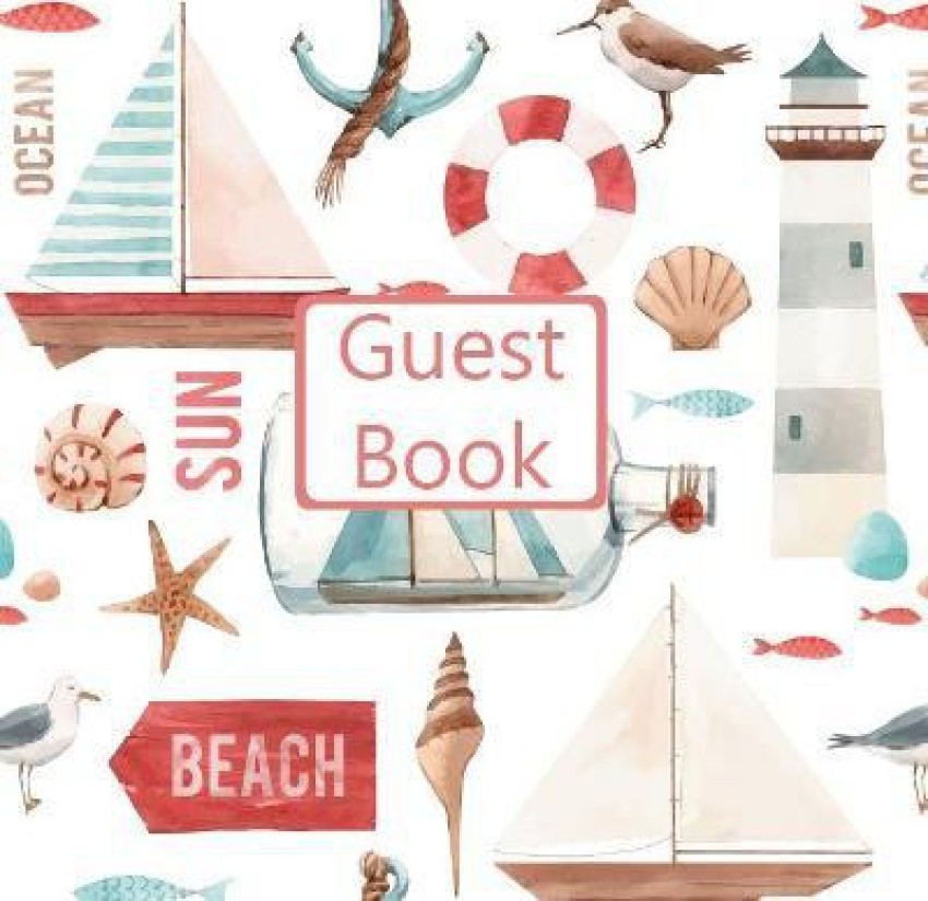 Guest Book, Guests Comments, Visitors Book, Vacation Home Guest Book, Beach  House Guest Book, Comments Book, Visitor Book, Nautical Guest Book