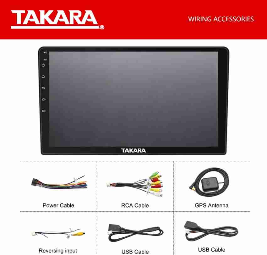 Takara 9 Inch FULL HD 1080P 16GB ROM Android OS Car Player with Wi-fi,  Bluetooth, GPS Car Stereo Price in India - Buy Takara 9 Inch FULL HD 1080P  16GB ROM Android
