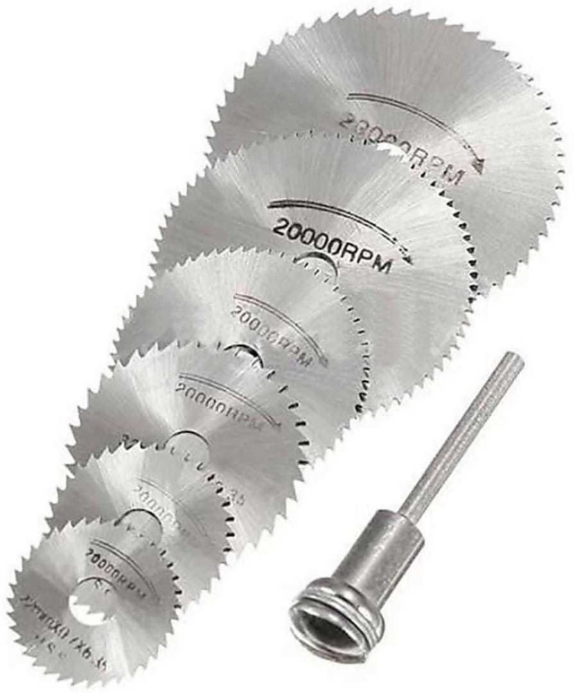 HPT 6pcs HSS Circular Saw Blade Cutting Discs Set as Rotary Tools Accessories HSS SAW BLADE Metal Cutter