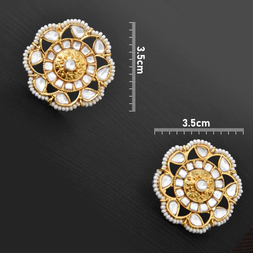 Heavy stud sale earrings