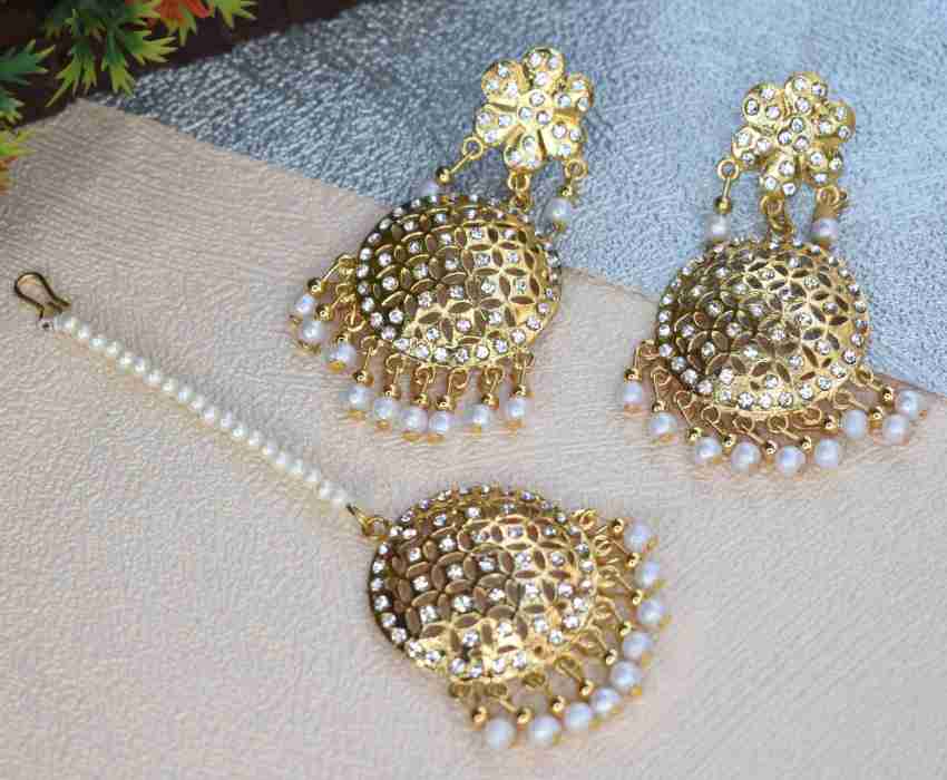 Maang tikka and on sale earrings set flipkart