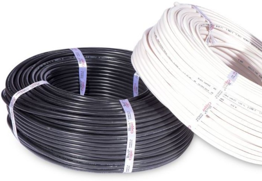 Smuf PVC Insulated 0.75mm Double Core Flexible Copper Wire & Cable For  Household 1 sq/mm Red, Black 80 m Wire Price in India - Buy Smuf PVC  Insulated 0.75mm Double Core Flexible