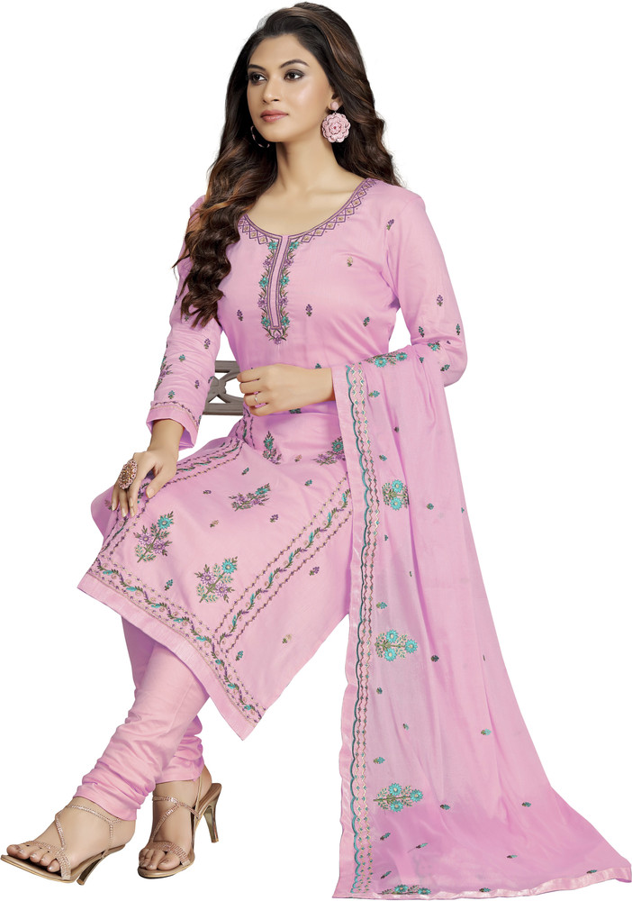 Trendmalls Cotton Blend Floral Print Kurta u0026 Churidar Material Price in  India - Buy Trendmalls Cotton Blend Floral Print Kurta u0026 Churidar Material  online at Flipkart.com