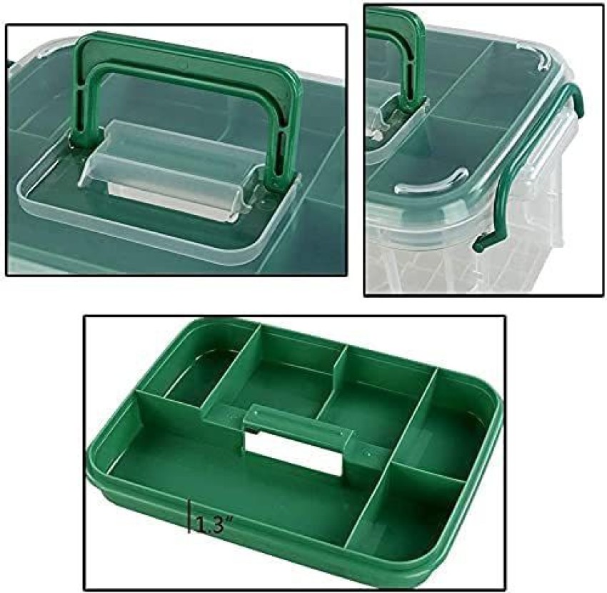 1-Pack Clear Storage Box Container, Family First Aid Box Medicine Box  Organizer