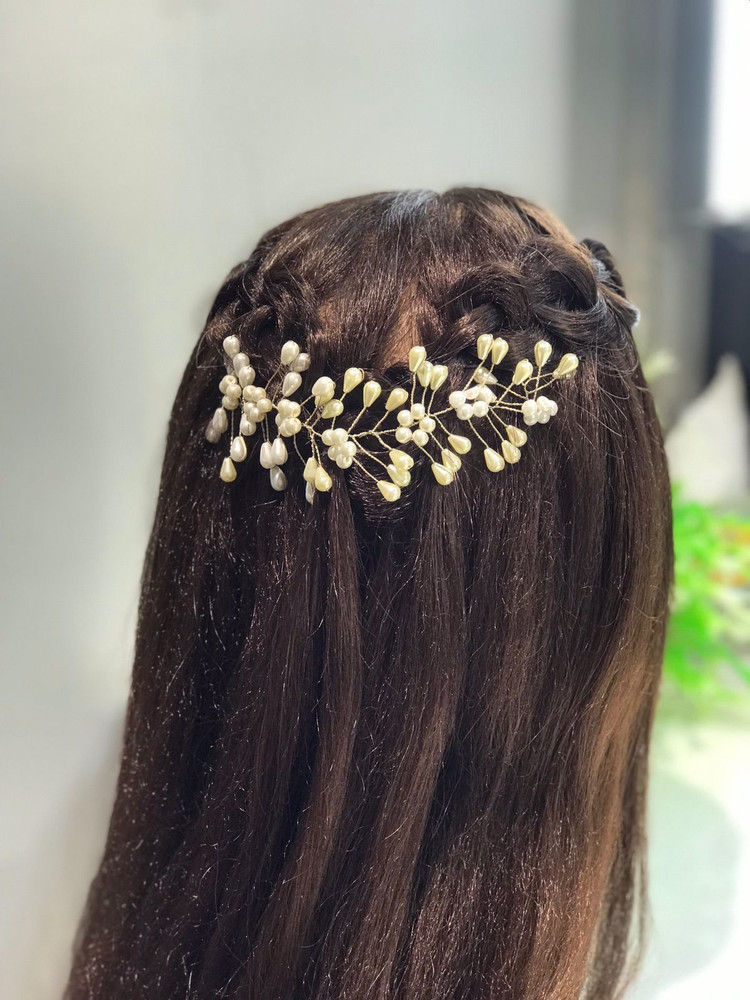 INAA White Hair Vine Hair Accessories For Women And Girls Hair Chain