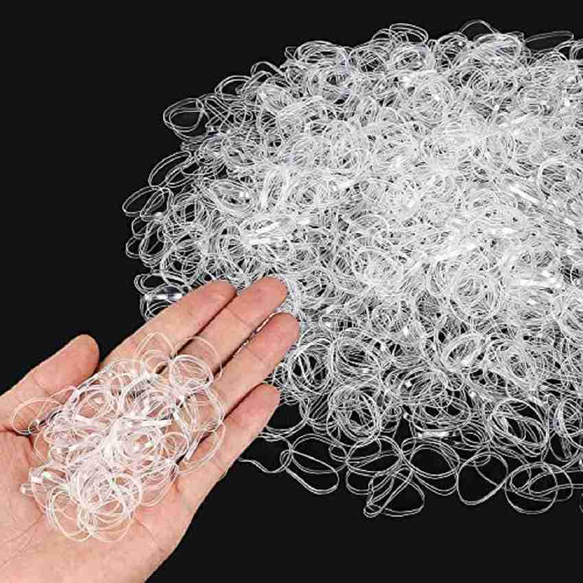 XEMIT Transparent Elastic Hair Rubber Band Soft Hair Bands strong
