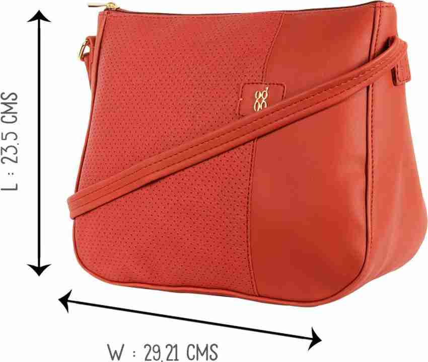 Deals baggit red solid sling bag