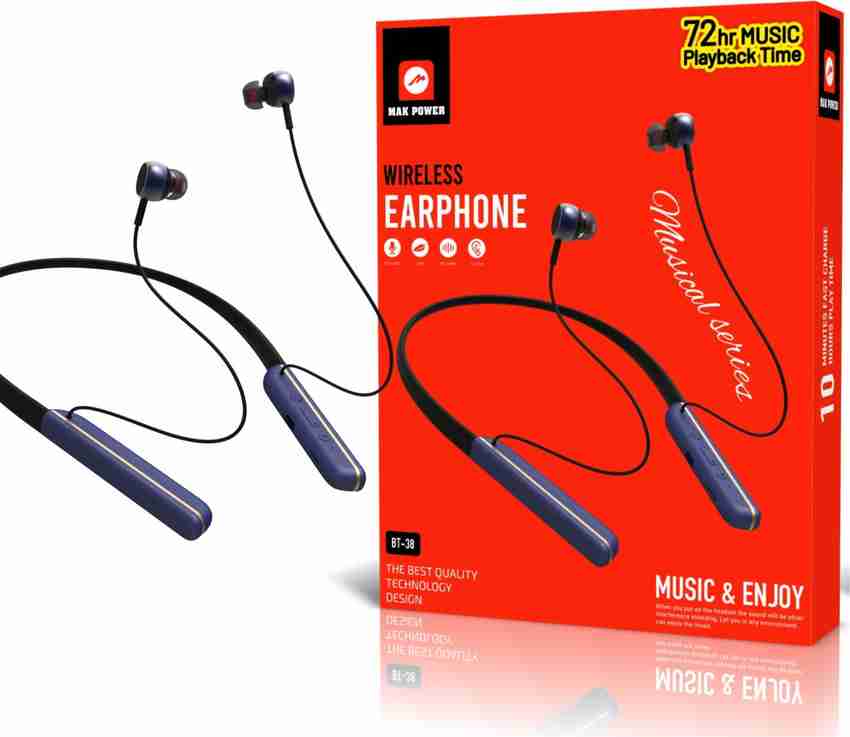 MAK POWER Sports Wireless Headset Neck Band BT 38 Bluetooth Price in India Buy MAK POWER Sports Wireless Headset Neck Band BT 38 Bluetooth Online MAK POWER Flipkart