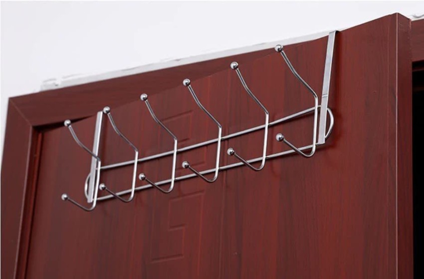 1pc Multifunctional Kitchen 6 Hook Organizer Wall Mounted For