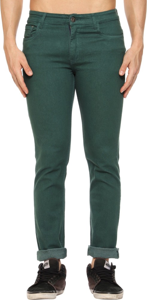 Dark green hot sale jeans