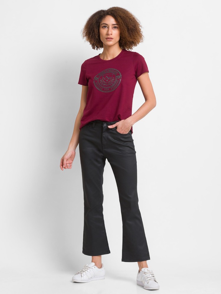 Spykar Flared Women Black Jeans - Buy Spykar Flared Women Black Jeans  Online at Best Prices in India