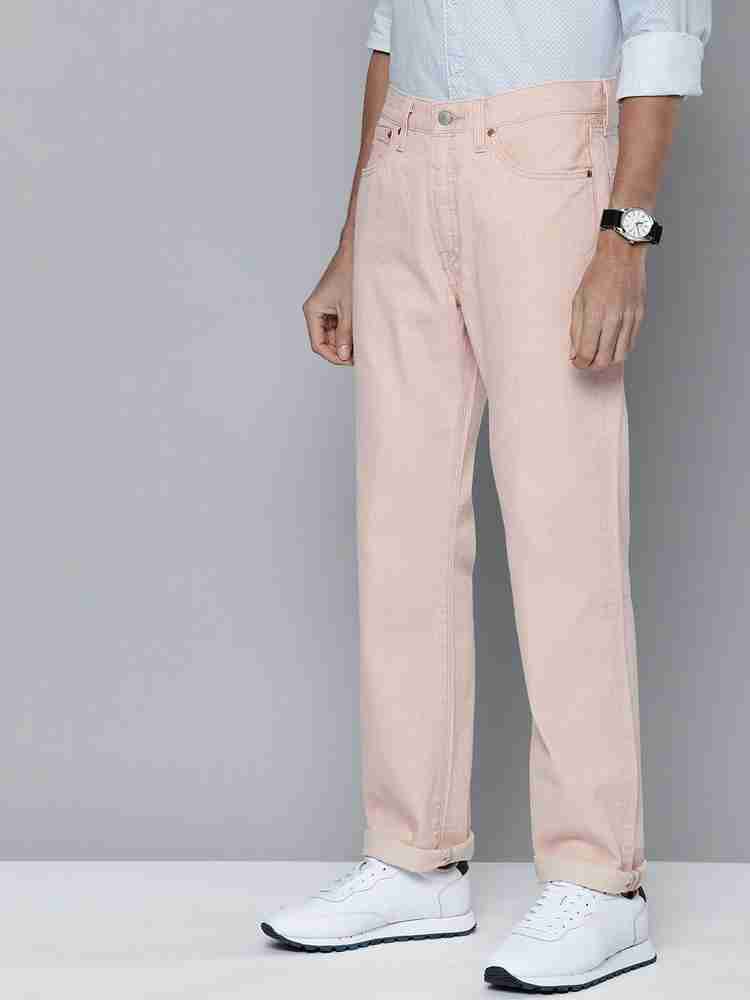 Mens pink levis online jeans