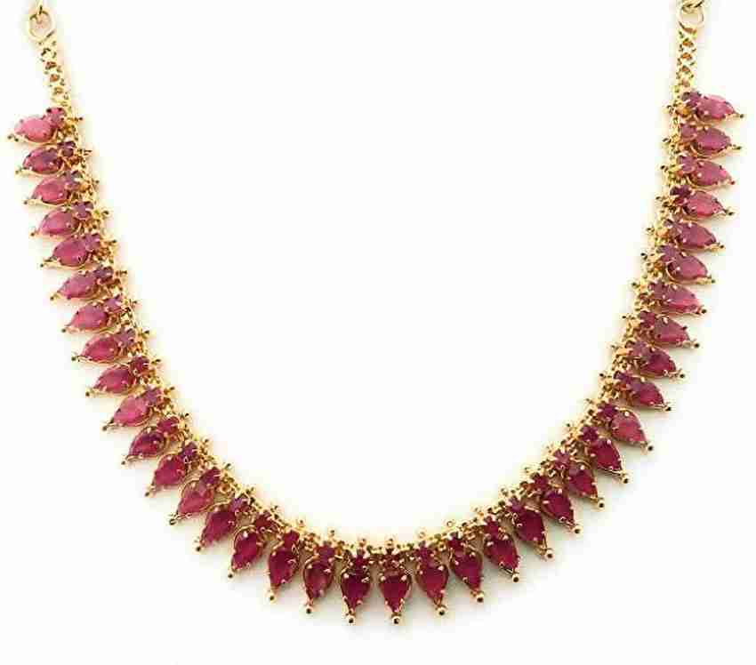 One gram gold hot sale ruby sets