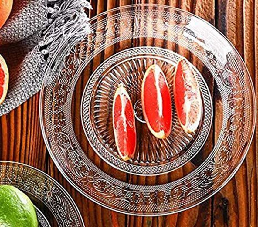 Microwave safe hot sale glass plates