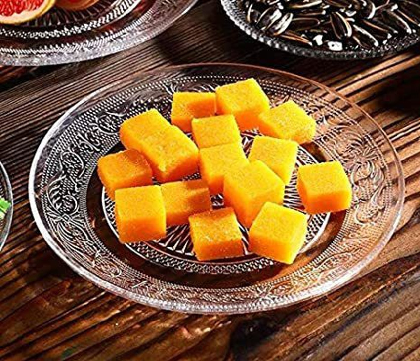 1st Time Self Designer Transparent Round Glass Plate Microwave
