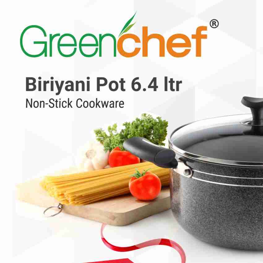 Aluminium Non-Stick Coated 4.5 Litres Stewpan, 24 cm Biryani pot