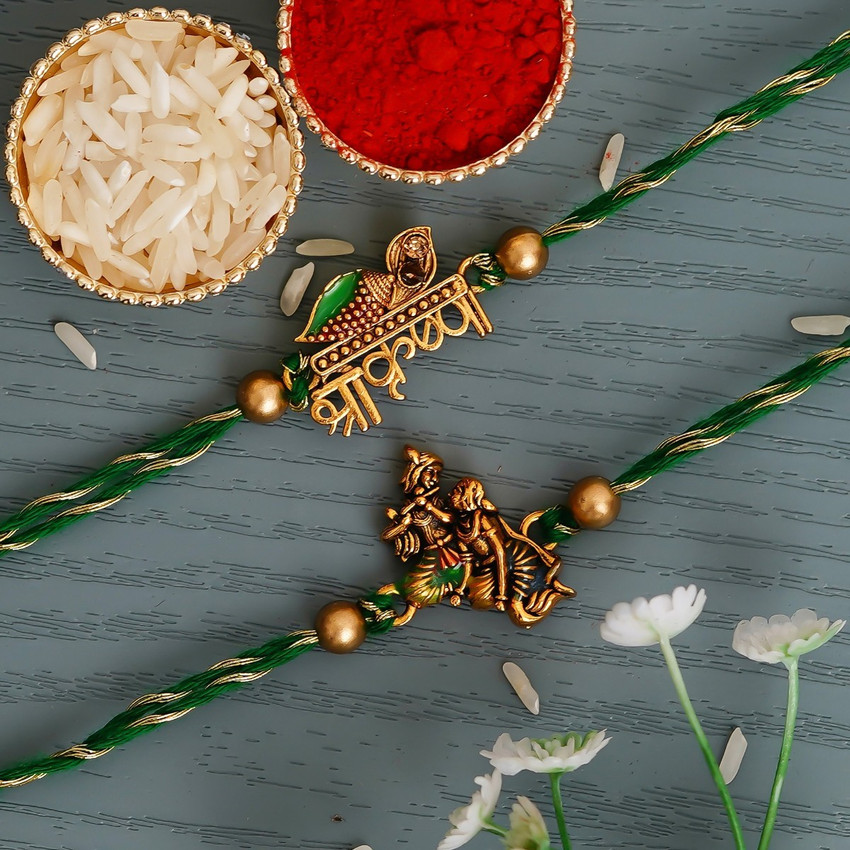 Flipkart SmartBuy Designer D1276 Assorted Chawal Roli Pack Rakhi Set