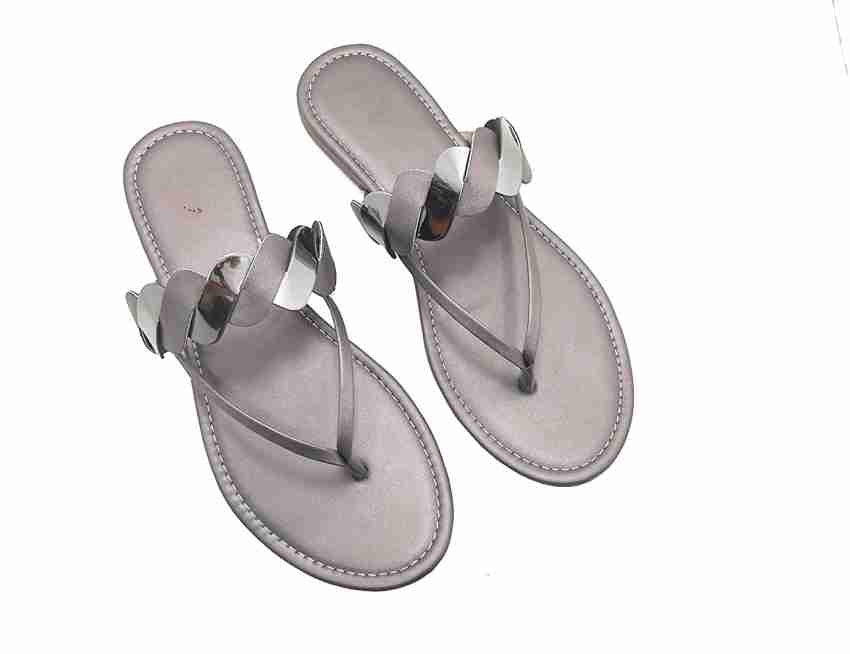 Fistle Trending Flat Sandals l Stylish Slipper For Women's l Girl's  Outdoor,Party Wear Women Grey Flats - Buy Fistle Trending Flat Sandals l  Stylish Slipper For Women's l Girl's Outdoor,Party Wear Women