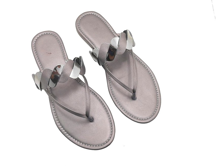 Grey flat sandals sales womens