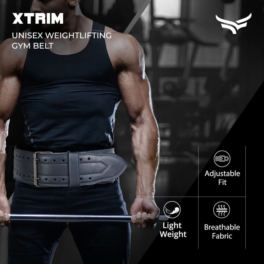 Leather Fitness Belt For Powerlifting Training - Unisex Gym Waist