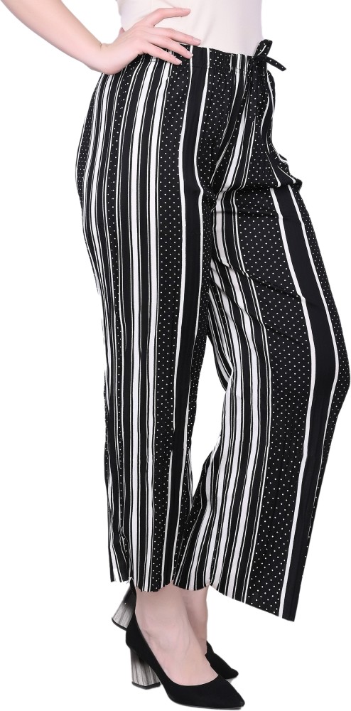 Mesh striped clearance trousers