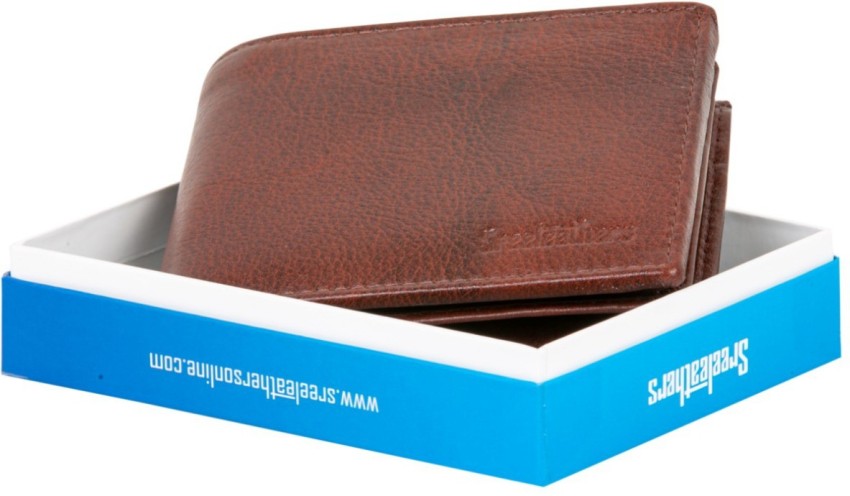 Sreeleathers Men Brown Genuine Leather Wallet BROWN Price in