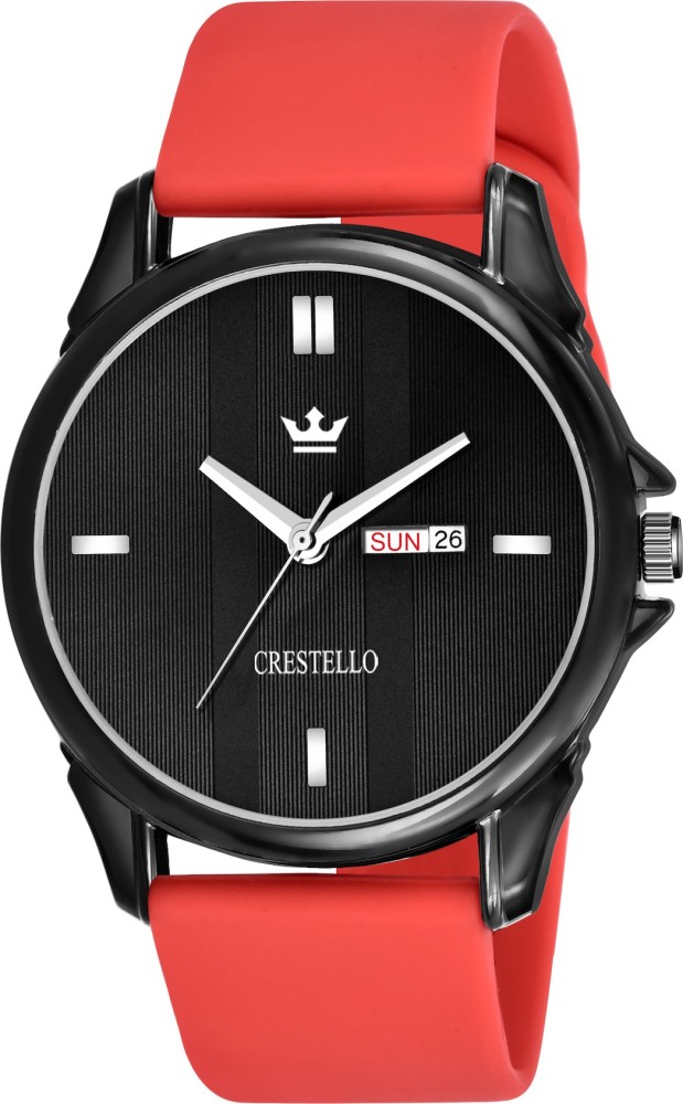 CRESTELLO CR BK015 RED Analog Watch For Men Buy CRESTELLO CR