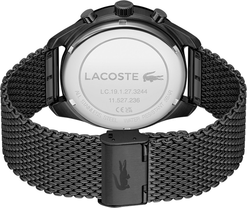 Mens black hot sale lacoste watch