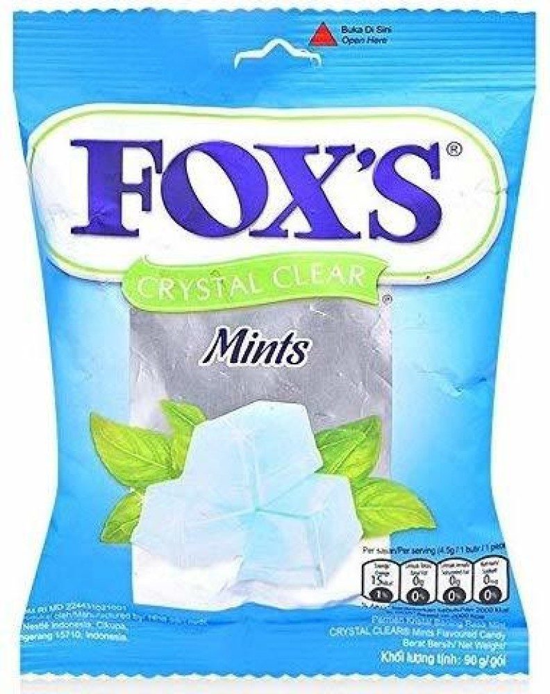 FOX'S Crystal Clear Imported 15gms ( Pack of 4 ) Himalayan Salt & Lemon  Mints Candy Price in India - Buy FOX'S Crystal Clear Imported 15gms ( Pack  of 4 ) Himalayan