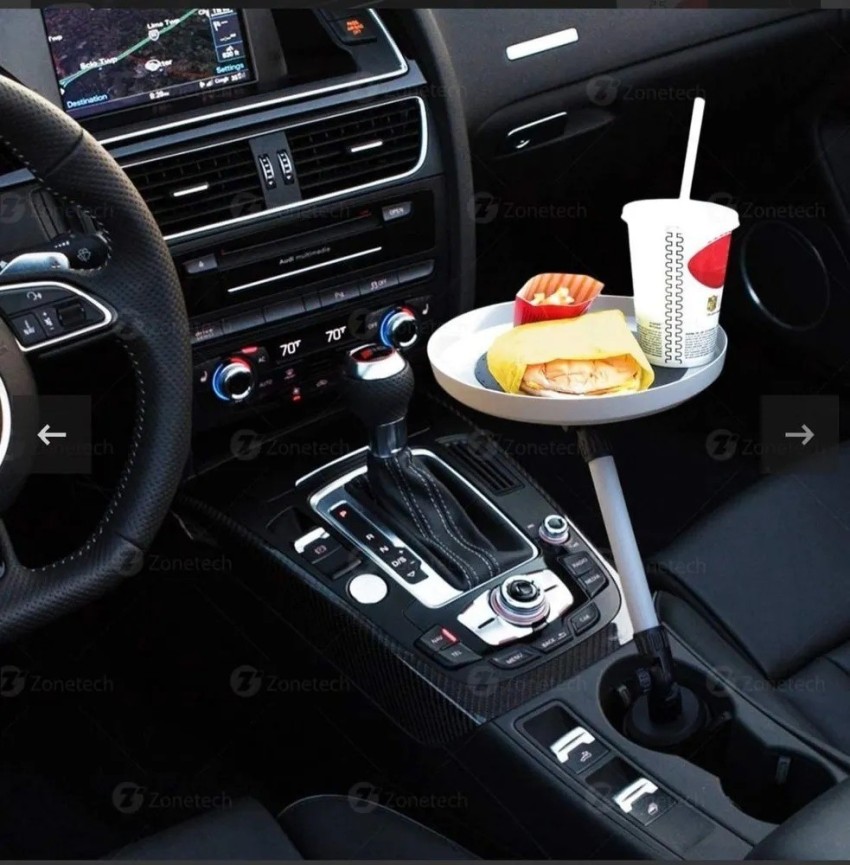 homenity 360 Degree Rotating Car Tray For Food/ Snacks. Cup Holder