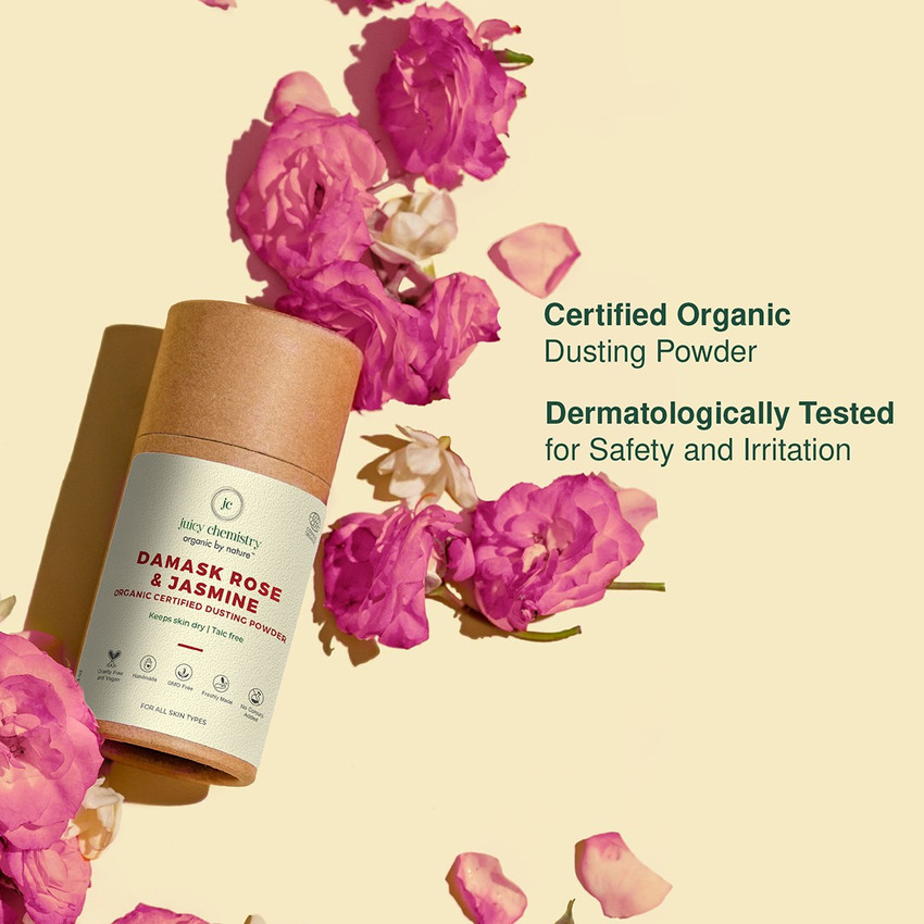 Juicy Chemistry Damask Rose Jasmine Organic Powder Compact