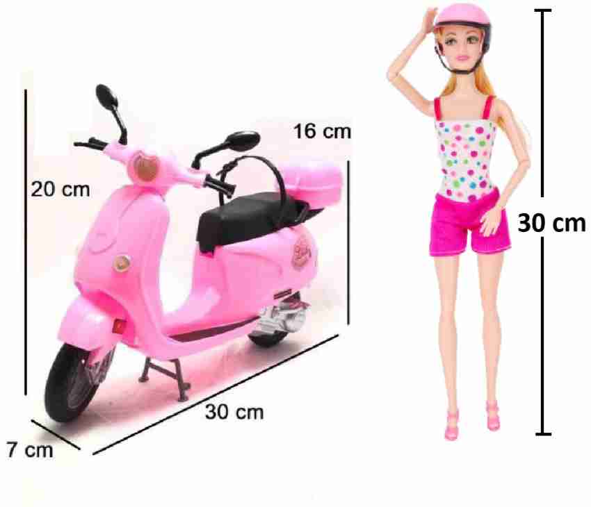 Barbie scooter with online doll