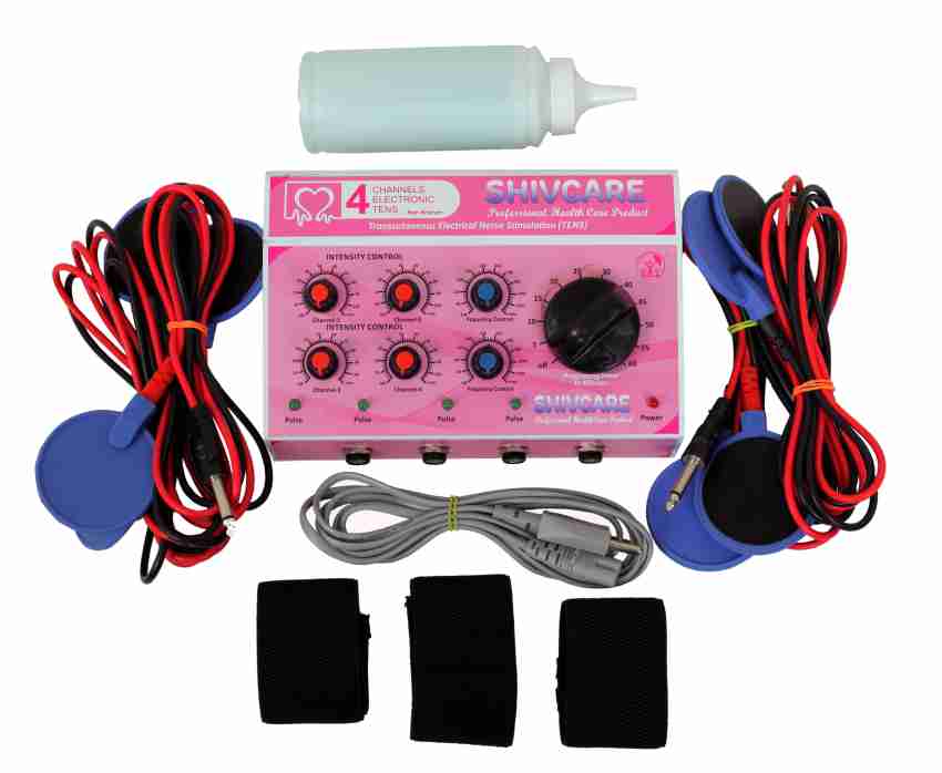 Physiotrack Muscle Stimulator 4 Channel with 4 Pin Electrotherapy