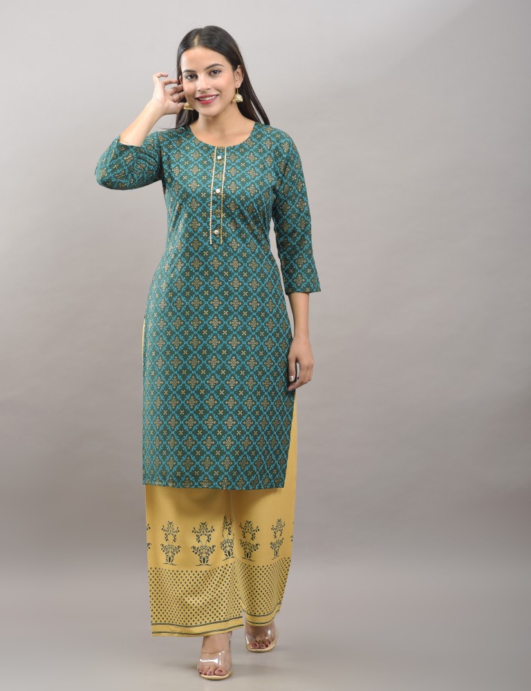 Kurti with clearance palazzo on flipkart