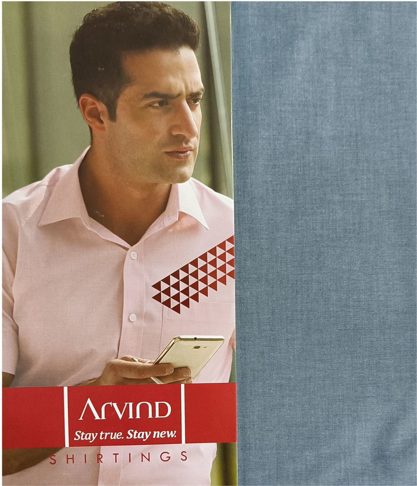 Arvind Cotton Blend Solid Trouser Fabric Price in India Buy