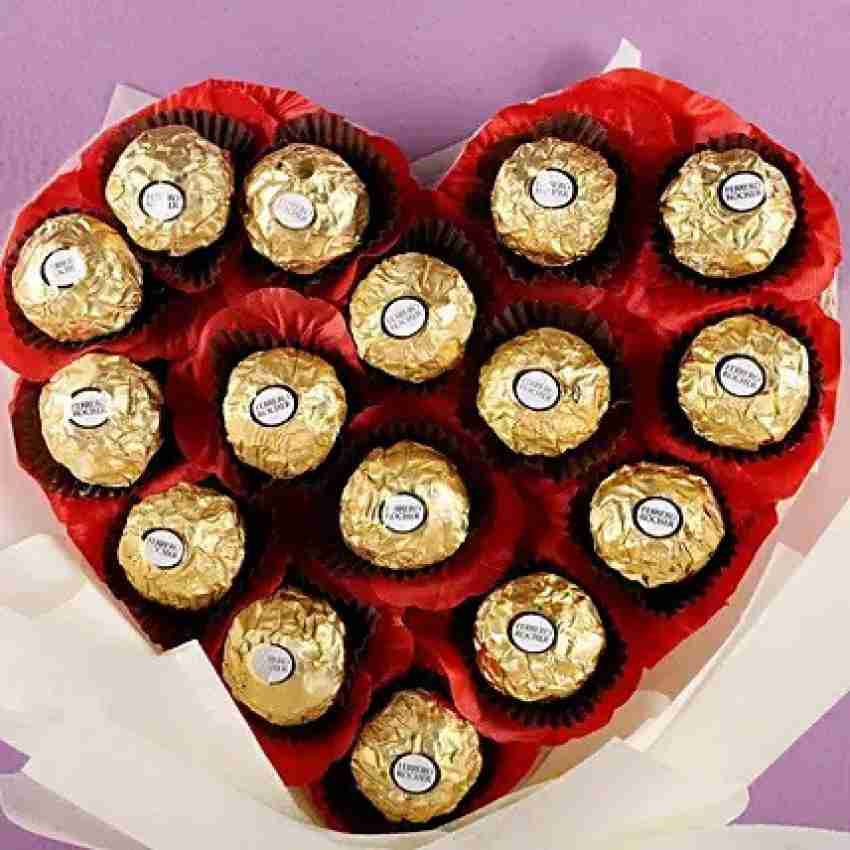 Luxury Heart Shaped Chocolate Giftbox Kitkat Ferrero Rocher