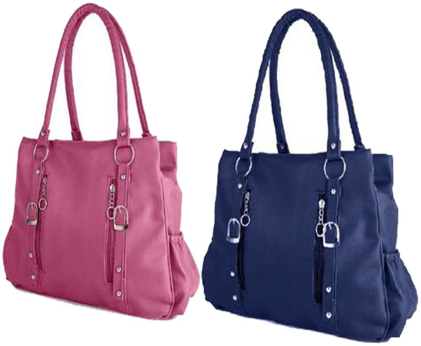 Buy sandy s collection Women Pink Blue Shoulder Bag Rani Navy