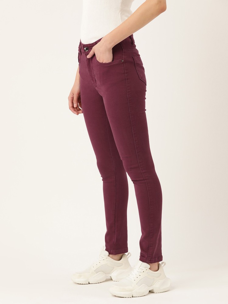 Maroon deals jeans womens