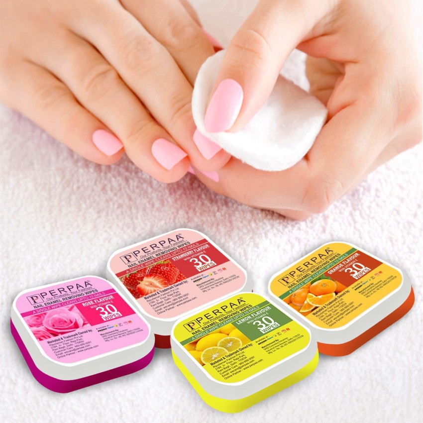 Buy INATUR Nail Paint Remover Wipes Online at Best Price of Rs 114 -  bigbasket