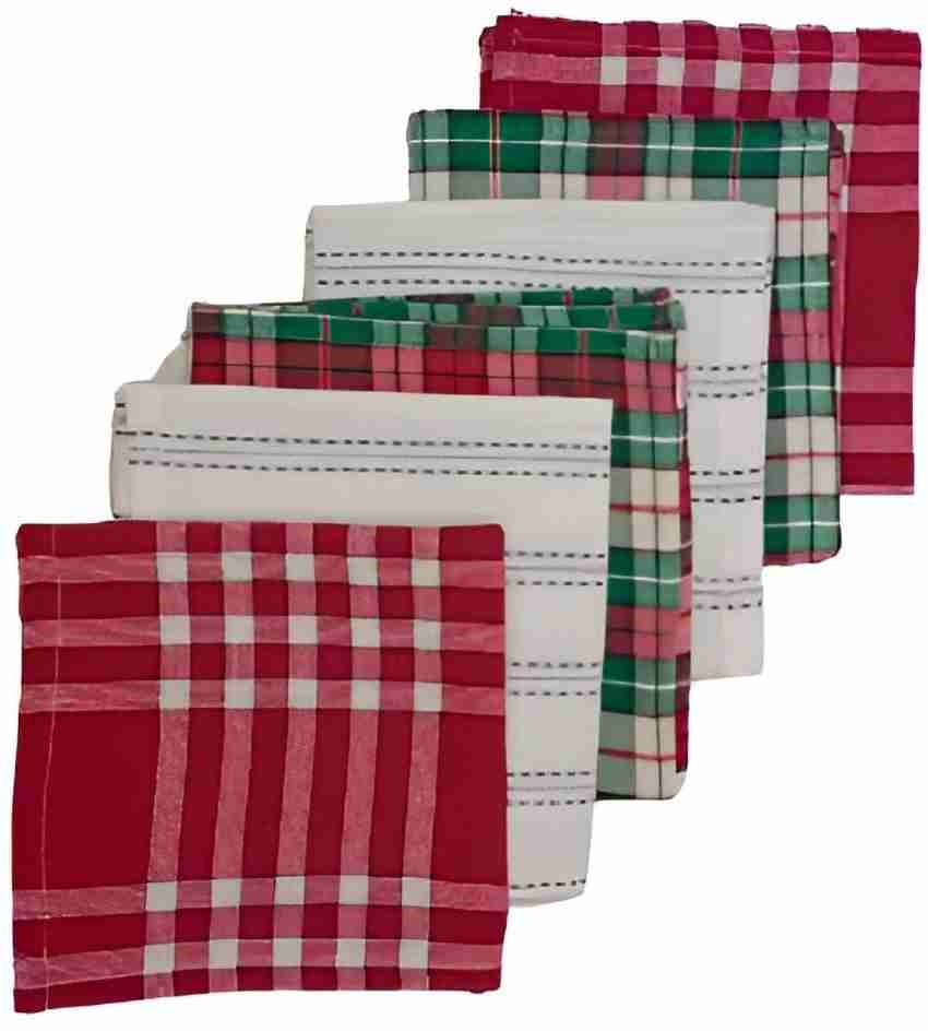 Red/White Gingham Napkins, 6-pack, 100% Cotton