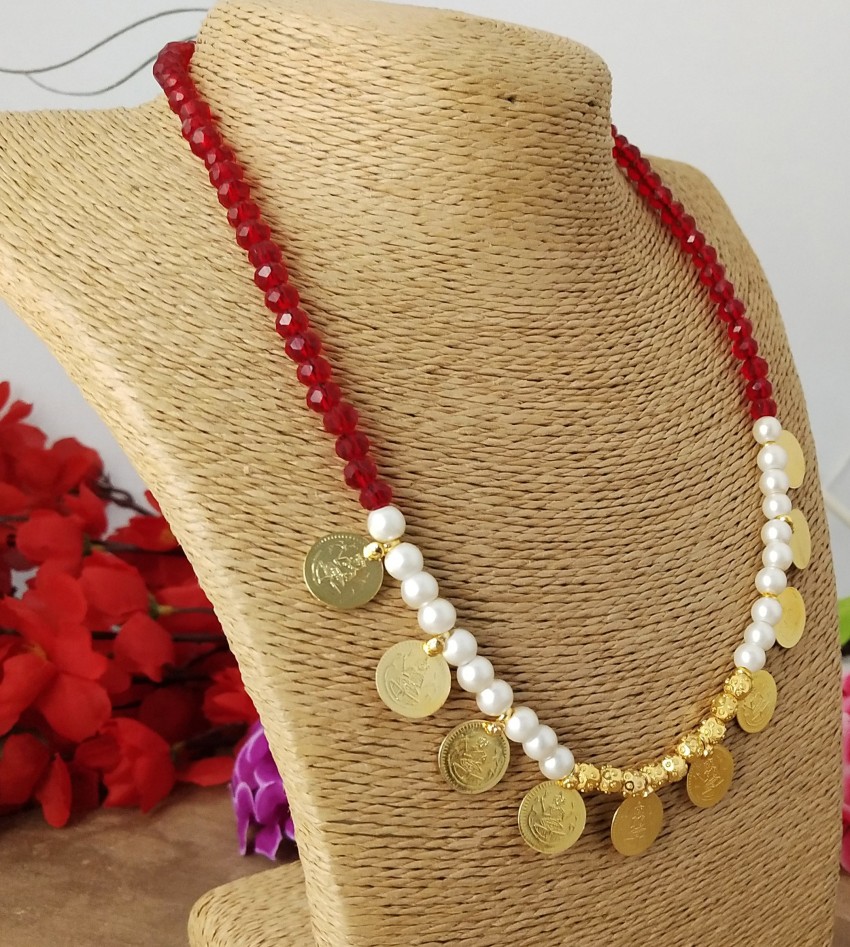 Lakshmi hot sale kasula necklace