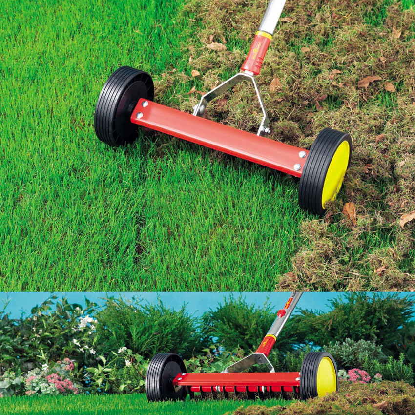 WOLF GARTEN Multi Change Roller Moss Removal Scarifying Rake UR M