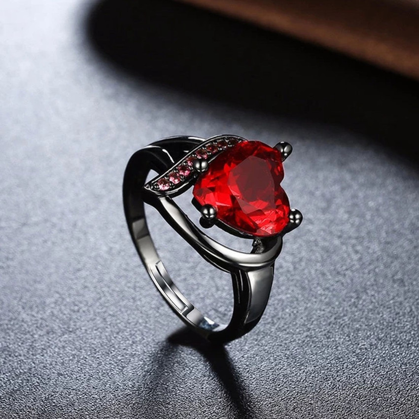 Red discount copper ring