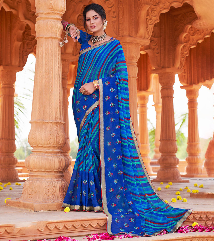 Flipkart chiffon party wear sarees hot sale
