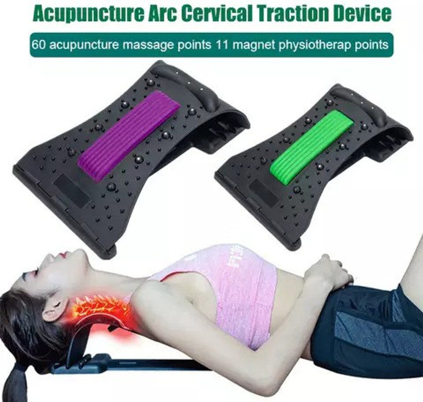 eTrack Neck and Back Stretch Massage Magnetic Therapy Acupressure