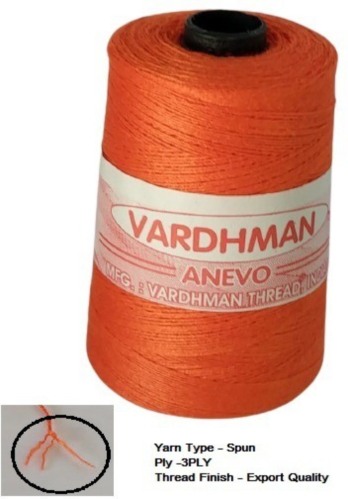 Buy Online Vardhman Glazed Thread No.2, 100 % Glazed Cotton, Strong thread, Loom Work